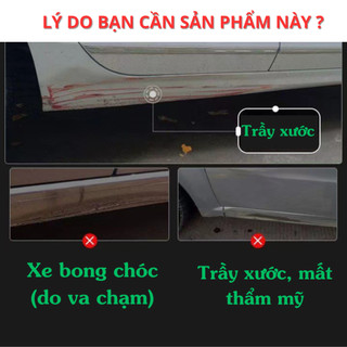 Dải nẹp chống va đập sườn dưới cửa xe ô tô. Dải chống va chạm ốp hông bảo vệ thân xe tự dính