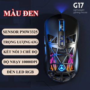 Chuột không dây chuyên game YINDIAO G17 kết nối 3 chế độ có đèn led RGB cực đẹp