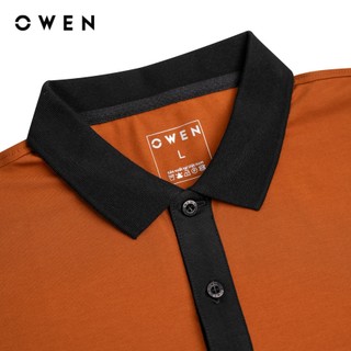Owen - Áo polo Bodyfit APV253634 màu Đen chất liệu CVC Spandex