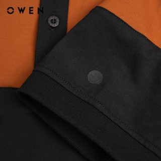 Owen - Áo polo Bodyfit APV253634 màu Đen chất liệu CVC Spandex