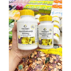 Viên uống Hoa Anh Thảo Đức Warnke Nachtkerzenol 500mg giúp làm đẹp da tóc cân bằng nội tiết tốt cho tim mạch