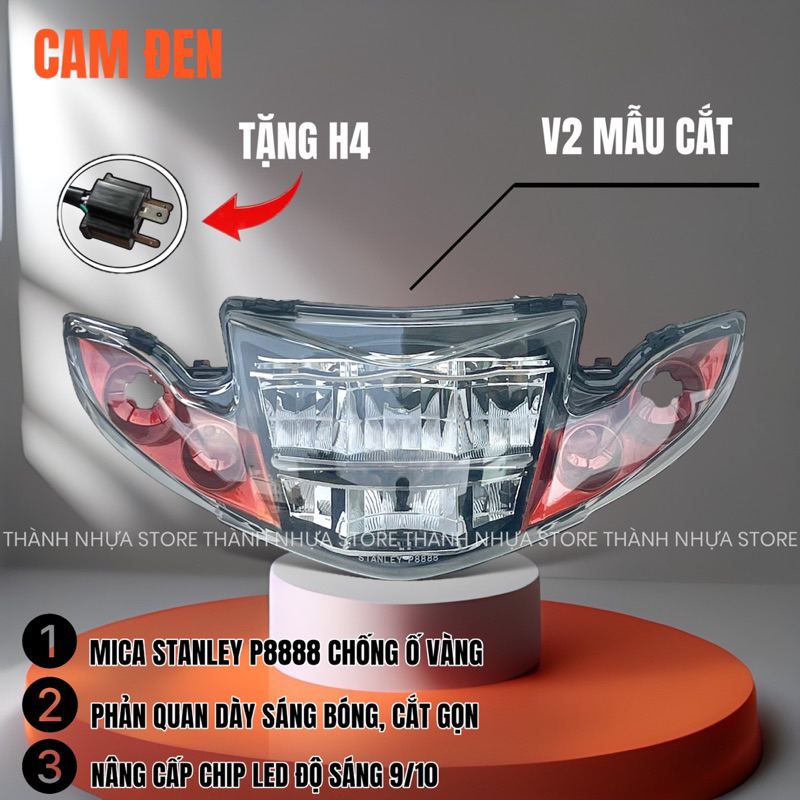 Pha đèn 2 tầng sirius - Bộ choá đèn 2 tầng sirius sihello