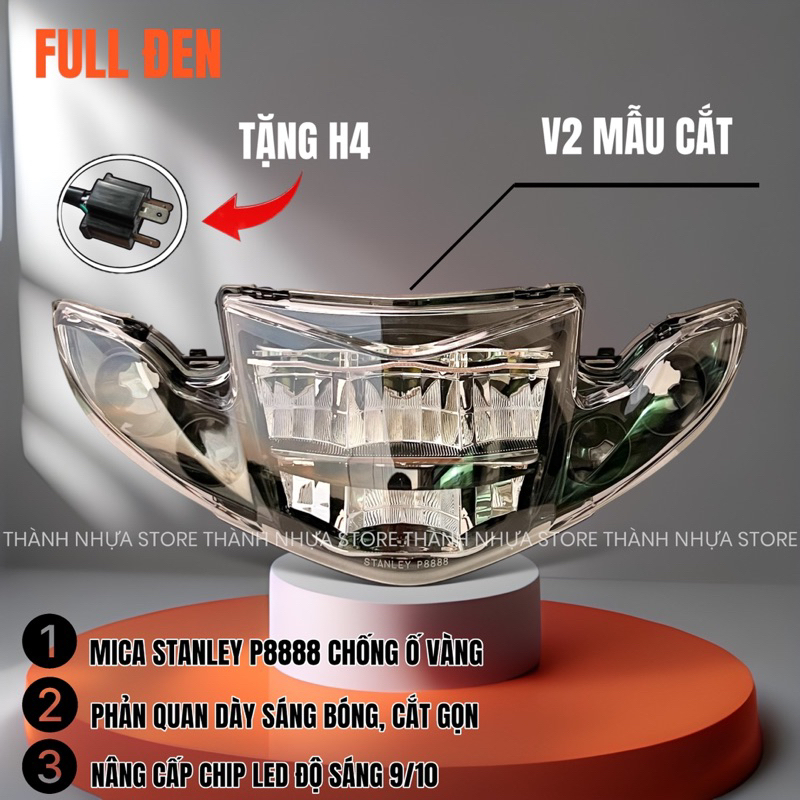 Pha đèn 2 tầng sirius - Bộ choá đèn 2 tầng sirius sihello