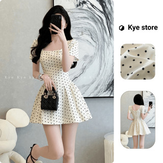 Đầm thiết kế KYE chấm bi Dottie dress, váy xòe ngắn trẻ trung