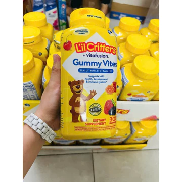 Kẹo Dẻo Bổ Sung Vitamin Tổng Hợp Cho Trẻ L’il Critters Gummy Vites Daily Multivitamin 300 Viên Mỹ.