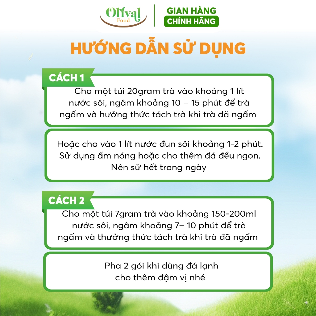 Trà gạo lứt huyết rồng - Dạng túi lọc giúp đẹp dáng, sáng da, ngủ sâu giấc thanh lọc cơ thể mỗi ngày - Olival Food