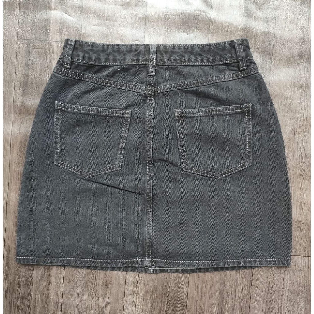 (BomoHouse) Chân váy ngắn kaki jean Musins@ xuất Hàn - dư xịn VNXK