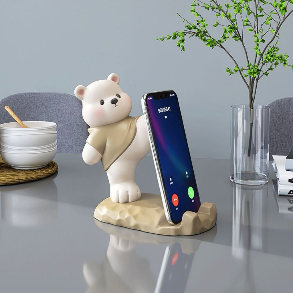 Giá đỡ điện thoại hình gấu