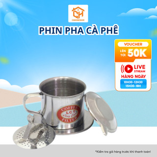 Phin Pha Cà Phê Inox Longcam Các Số Cam Homeware