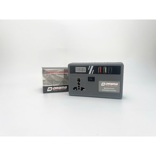 Đế Chuyển Đổi Nguồn Điện DRAMA D21 Chuyển Từ Pin 21v Lên 110 - 220v, Chân Phổ Thông 4cm