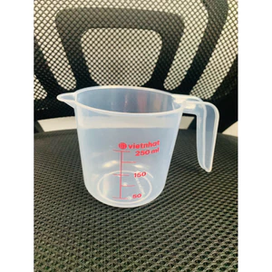 Cốc đong chia vạch 250ml / 500ml – Nhựa trong có tay cầm