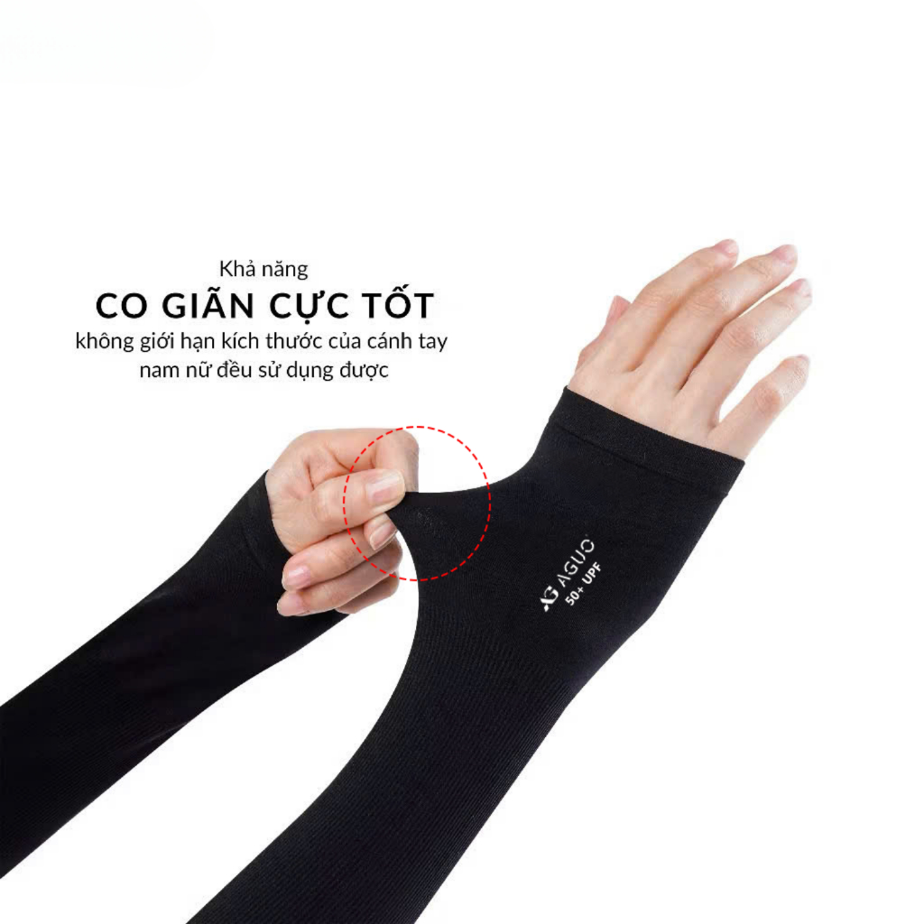 Găng tay chống nắng chống tia UV sỏ ngón đạt chuẩn UPF50+, su lạnh co giãn 4 chiều - Ekiu Shop