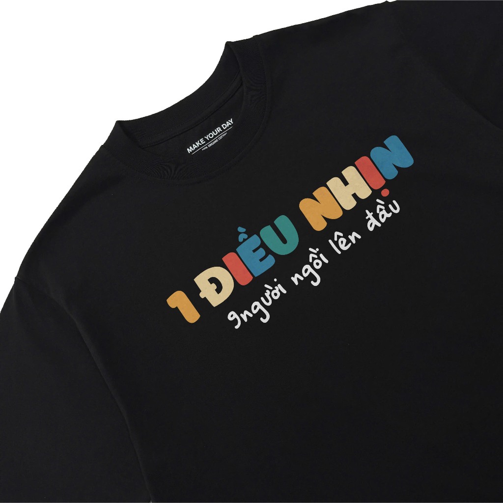 Áo Thun In Chữ Hài Hước 1 Điều Nhịn 9 Người Ngồi Lên Đầu Câu Nói Text Vui Nhộn Form Rộng 100% Cotton 250gsm
