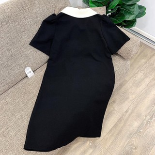 Váy bầu công sở ANAN thiết kế trang trí 2 hàng khuy bọc