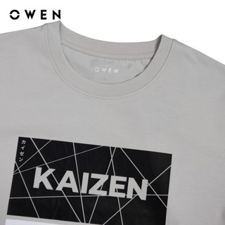 Owen - Áo T-shirt Body Fit TSN243829 màu Xám chất liệu CVC Spandex