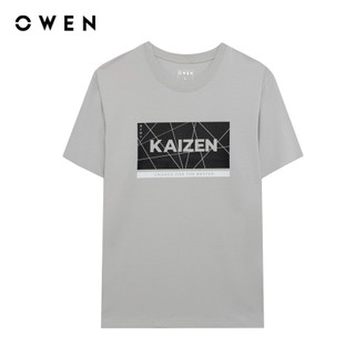 Owen - Áo T-shirt Body Fit TSN243829 màu Xám chất liệu CVC Spandex