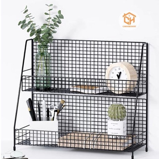Kệ Hai Tầng 2068 Đựng Mỹ Phẩm Đồ Dùng Sắp Xếp Gọn Gàng Để Bàn Cho Nhà Tắm Cam Homeware