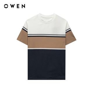 Owen - Áo T-shirt Relax Fit TSN253681 màu Xanh tím than chất liệu COTTON MODAL