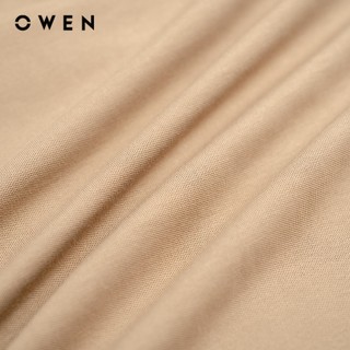 Owen - Áo T-shirt Relaxfit TSN243837 màu Nâu chất liệu CVC Spandex