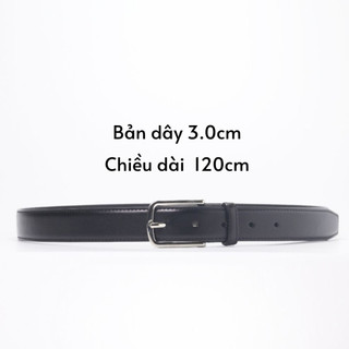 Thắt lưng da nam Ryan | Dây nịt nam da bò cao cấp nhập khẩu, bản dây 3.0cm - Màu đen/full hộp + kèm đinh đục