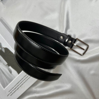 Thắt lưng da nam Ryan | Dây nịt nam da bò cao cấp nhập khẩu, bản dây 3.0cm - Màu đen/full hộp + kèm đinh đục