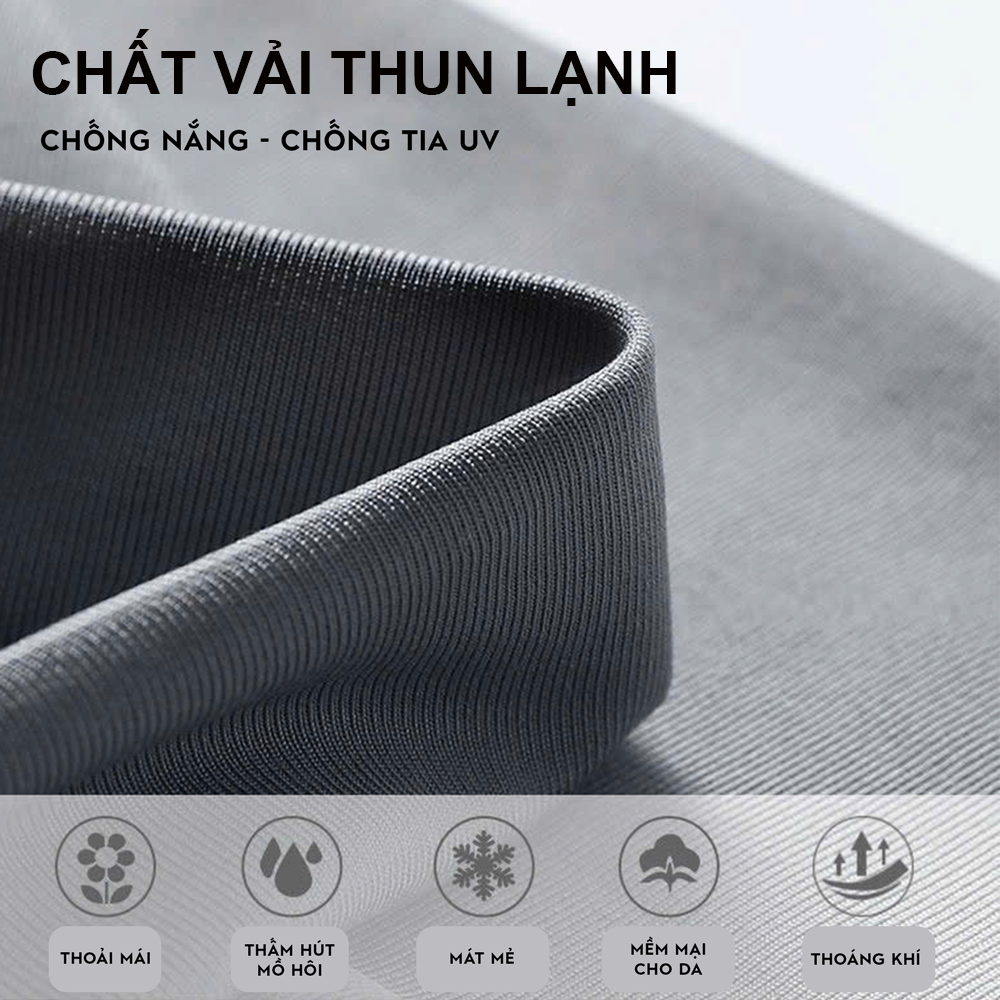 Găng tay, ống tay chống nắng hoạt động thể thao cao cấp, thun lạnh co giãn 4 chiều - Ekiu Shop