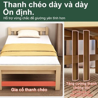Giường gấp 1.9m làm bằng gỗ nguyên khối không cần lắp đặt, chắc chắn, chịu lực cao bảo hành 10 năm