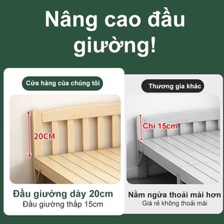 Giường gấp 1.9m làm bằng gỗ nguyên khối không cần lắp đặt, chắc chắn, chịu lực cao bảo hành 10 năm