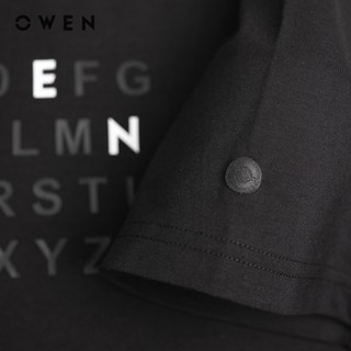 Owen - Áo T-shirt Body Fit TSN243838 màu Đen chất liệu COTTON MODAL