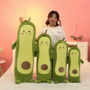 Gối Ôm Dài Hình Trái Cây Quả Bơ Dễ Thương - Gối Ôm Mềm Mịn Cho Bé Và Người Lớn
