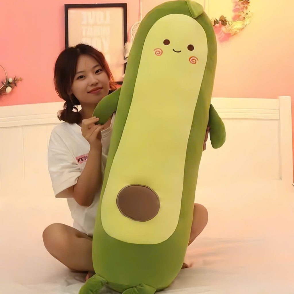 Gối Ôm Gấu Bông Dài Hình Thú Khủng Long Xanh Thú Nhồi Bông Ôm Ngủ Hoạt Hình Cho Bé