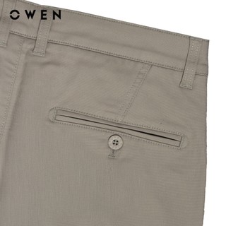 Owen - Quần khaki Slim Fit QKS251275 màu Xám chất liệu CVC Spandex