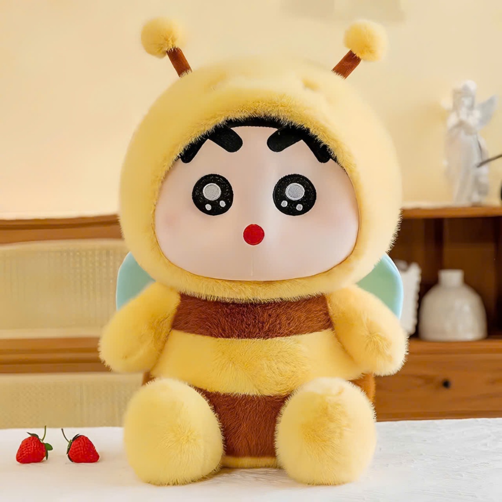 Gấu Bông Shin Bút Chì Cosplay Ong Vàng – Thú Nhồi Bông Hoạt Hình Dễ Thương
