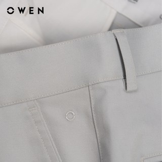 Owen - Quần short Slim Fit SK251250 màu Xám nhạt chất liệu Poly recycled (Renu)
