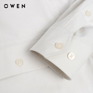 Owen - Áo sơ mi dài tay J-Form AJ250006DT màu Be chất liệu Oxford