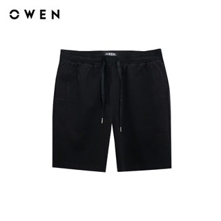 Owen - Quần short Sport Life SN251283 màu Đen chất liệu CVC Spandex