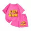 Bộ cộc tay unisex cho bé – Họa tiết chữ Việt Nam, chất vải thun cotton co giãn thoáng mát (M 222)