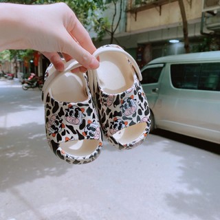 Sz 23-30 Dép Quai Hậu Dép Xăng Đan Quai Lưới Phối Nơ Công Chúa Cho Bé Gái K164