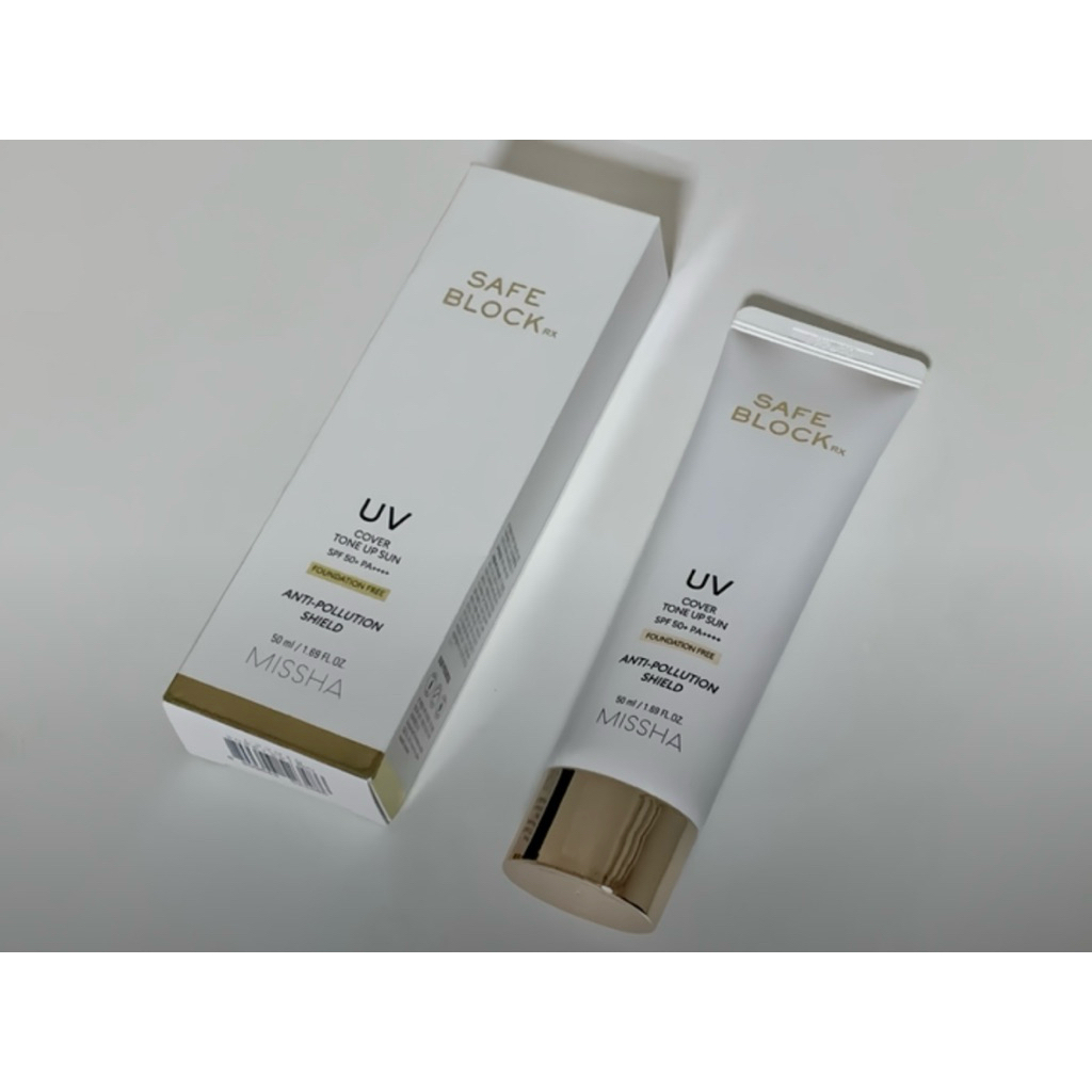 Kem chống nắng nâng tone Missha Safe Block RX 50ml – Dưỡng sáng, chống nắng, che khuyết điểm
