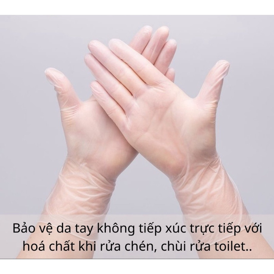 ộp 100 Chiếc Găng Tay Victorio Bay Silicon ZA67, Găng Tay Rửa Chén Sử Dụng Một Lần