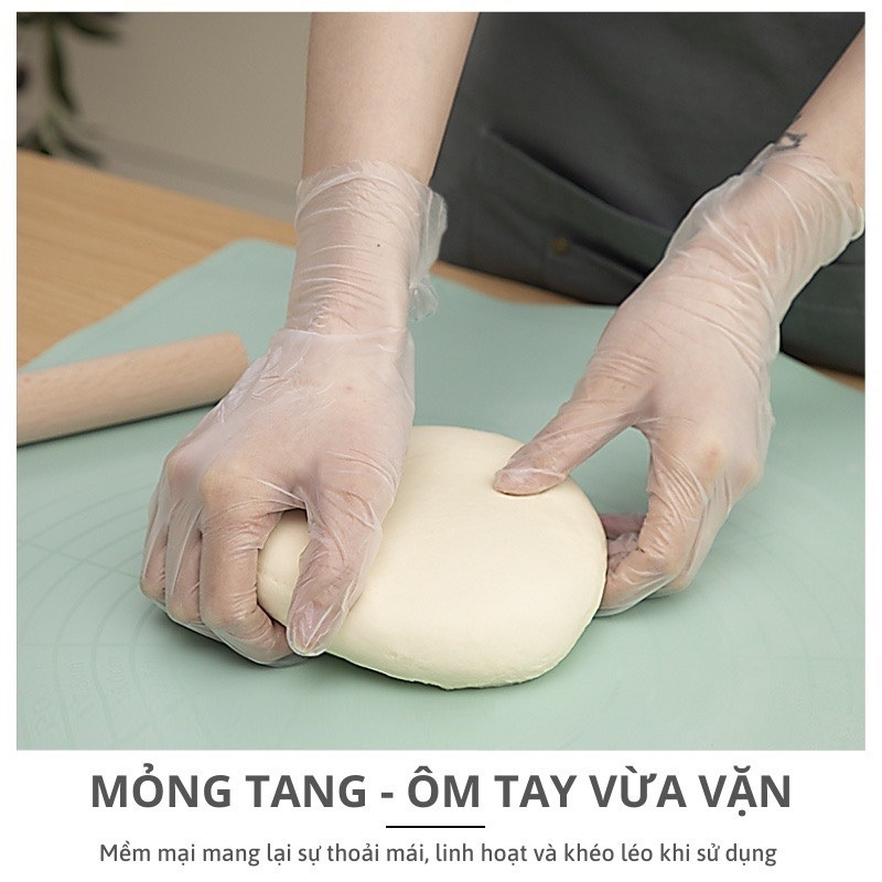 ộp 100 Chiếc Găng Tay Victorio Bay Silicon ZA67, Găng Tay Rửa Chén Sử Dụng Một Lần