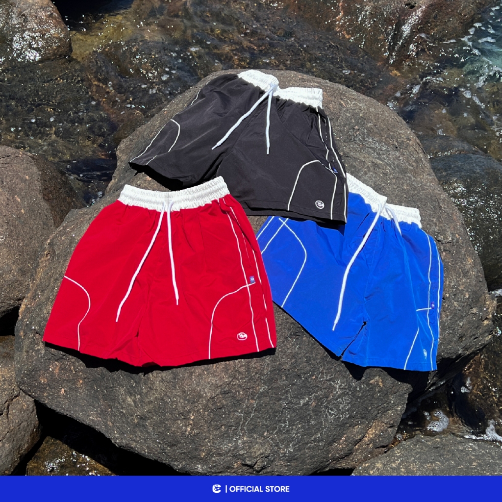Quần short gió mùa hè đùi nam nữ Local Brand Chính Hãng City Cycle Quần short gió Outline