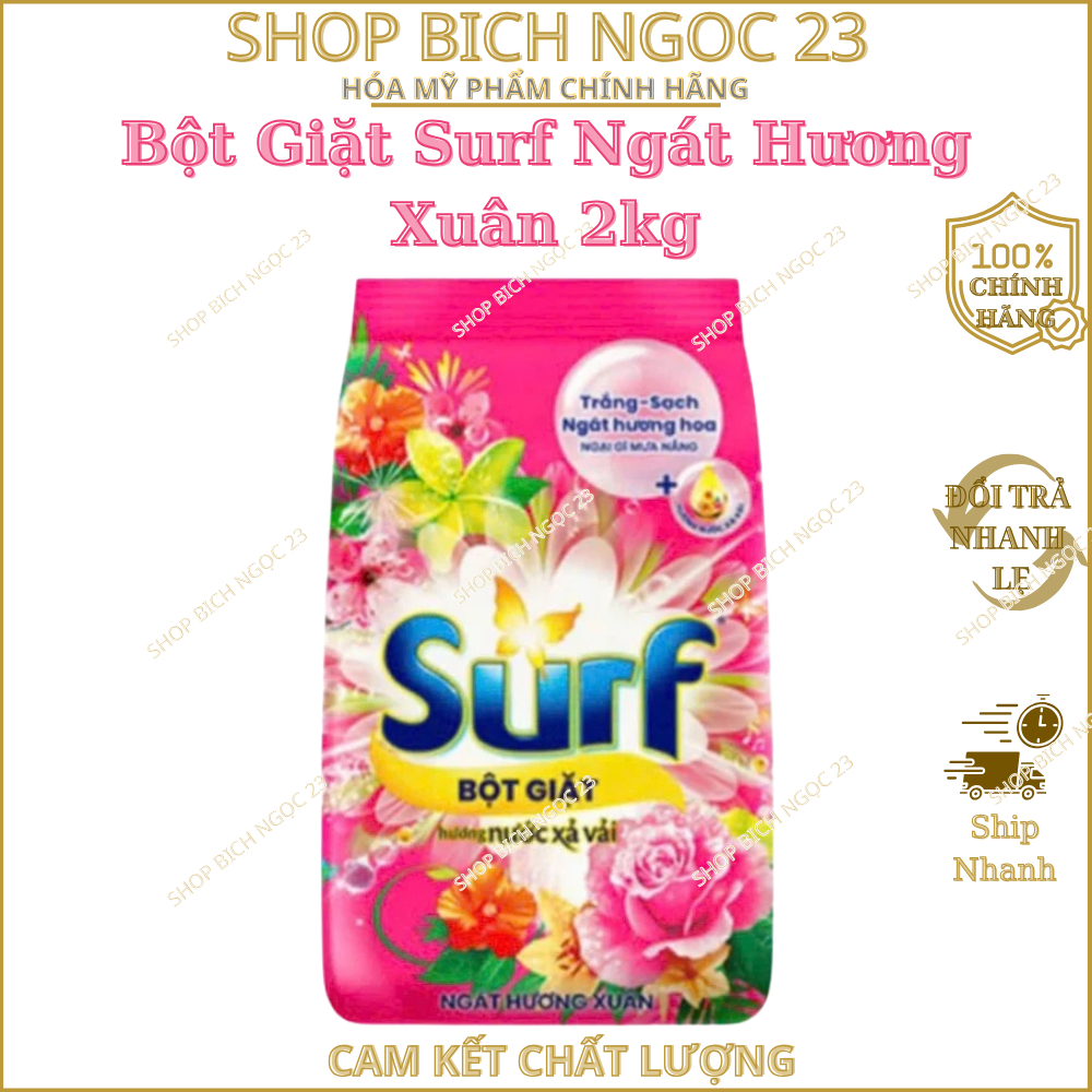 Bột Giặt Surf Ngát Hương Xuân 380g, 800g, 2kg