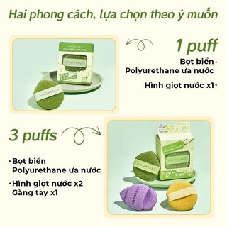 Set 3 Miếng Bọt Rửa Mặt – Bông Rửa Mặt Làm Sạch Sâu, Dưỡng Da Mềm Mịn, Dịu Nhẹ Cho Mọi Loại Da, Có Dây Treo