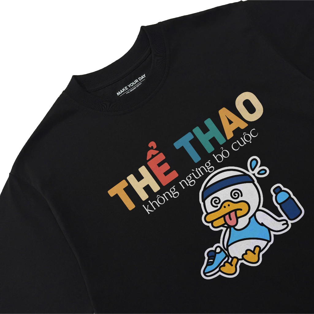 áo thun rộng hài hước quần thể thao