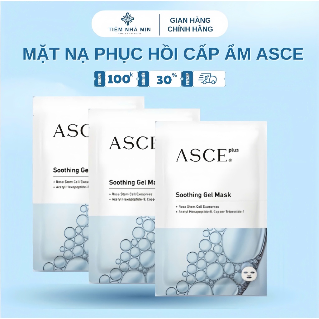 Mặt Nạ Phục Hồi Exosome ASCE Plus Soothing Gel Mask Làm Dịu Da, Cấp Ẩm ...