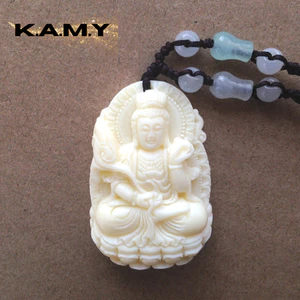 Mặt Dây Chuyền Hình Phật Bằng Ngọc Resin – Bồ Tát Tọa Thiền Tâm An May Mắn Bình An