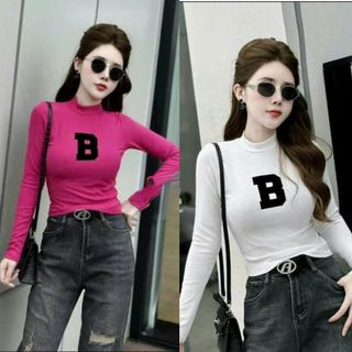 Áo thun body nữ tay dài cổ cao dáng ôm đơn giản mặc đi chơi cực xinh VANISA CT348
