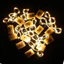 Dây đèn Led trang trí fairylight đom đóm có sẵn pin dài 1m-2m, trang trí giáng sinh, giỏ quà