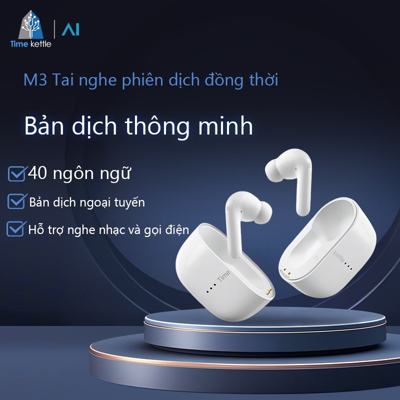 Timekettle M3/W4PRO du lịch nước ngoài dịch Tai nghe Bluetooth giải ...